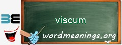 WordMeaning blackboard for viscum